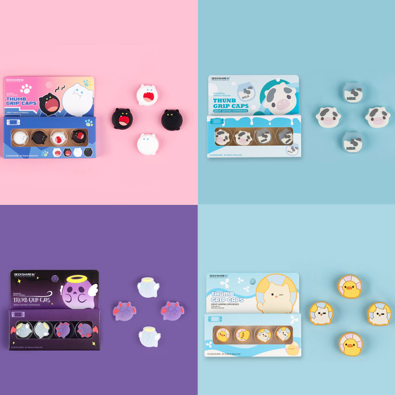 Gaming Accessories Kawaii - Super Cute Silicone Soft Joycon Thumb