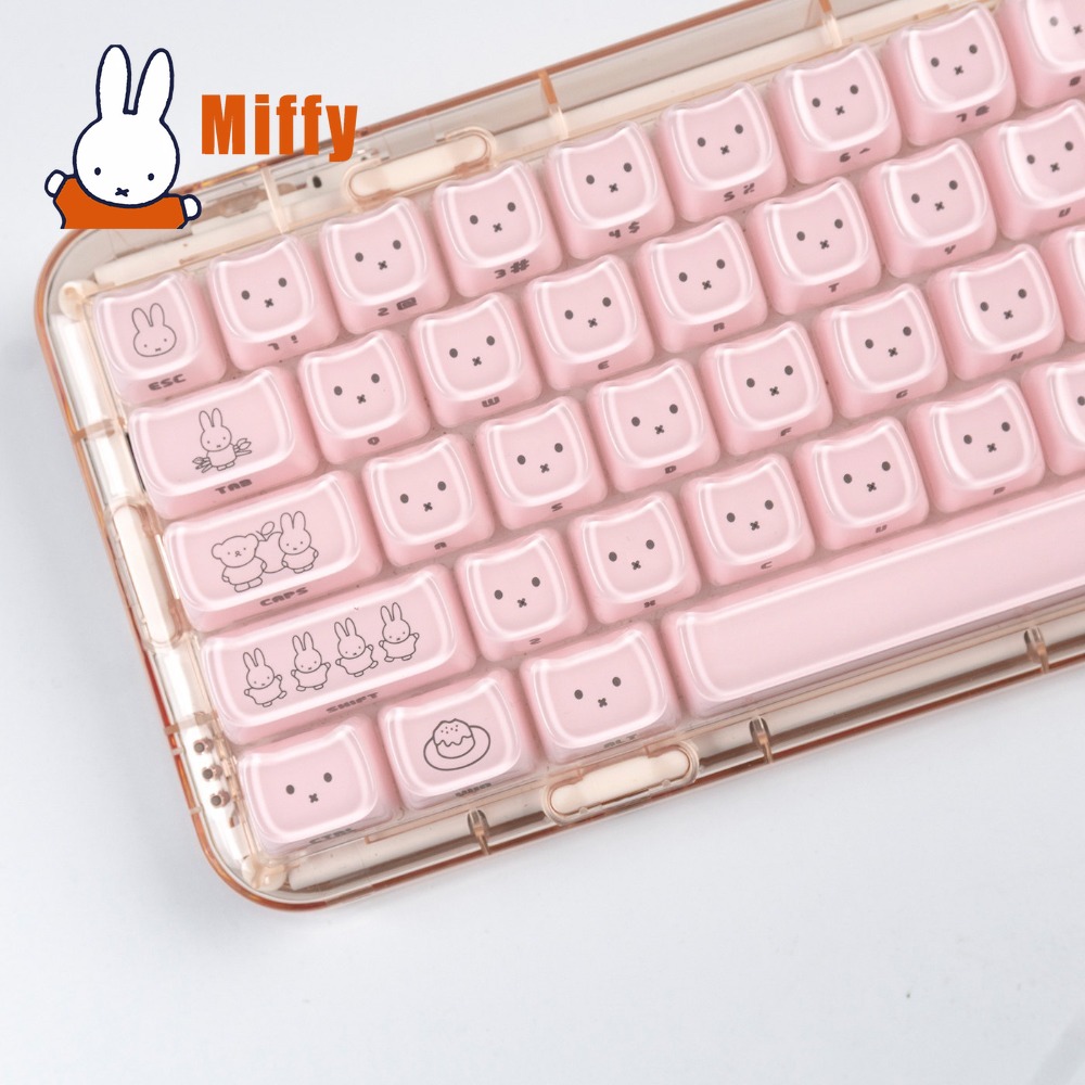 Kawaii Miffy Keycaps Cute Rabb - Gaming Accessories Kawaii ulasan dan harga