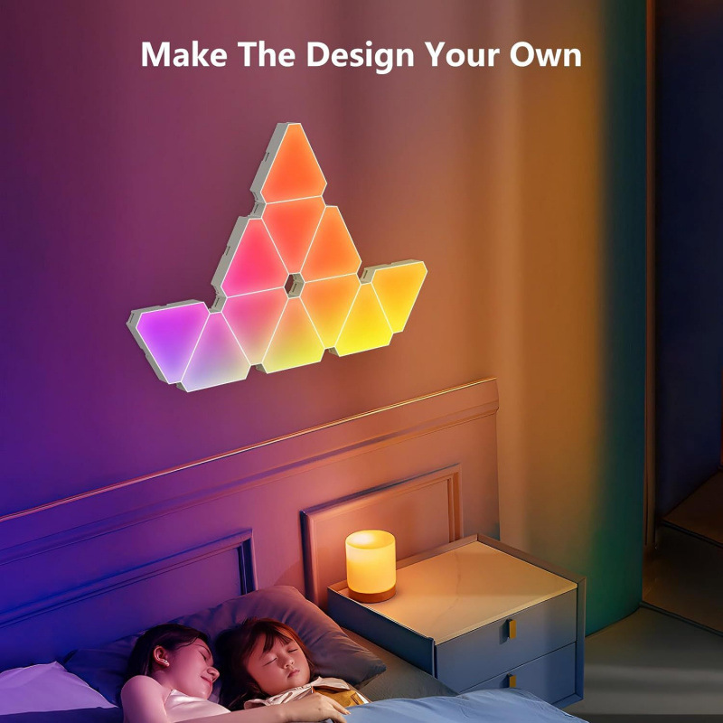 Tuya WiFi RGB Triangle Quantum - Gaming Accessories Led ulasan dan harga
