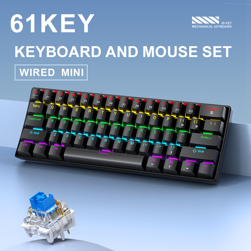 APAYADO K61 Mini Mechanical Ke - Gaming Accessories Combo ulasan dan harga