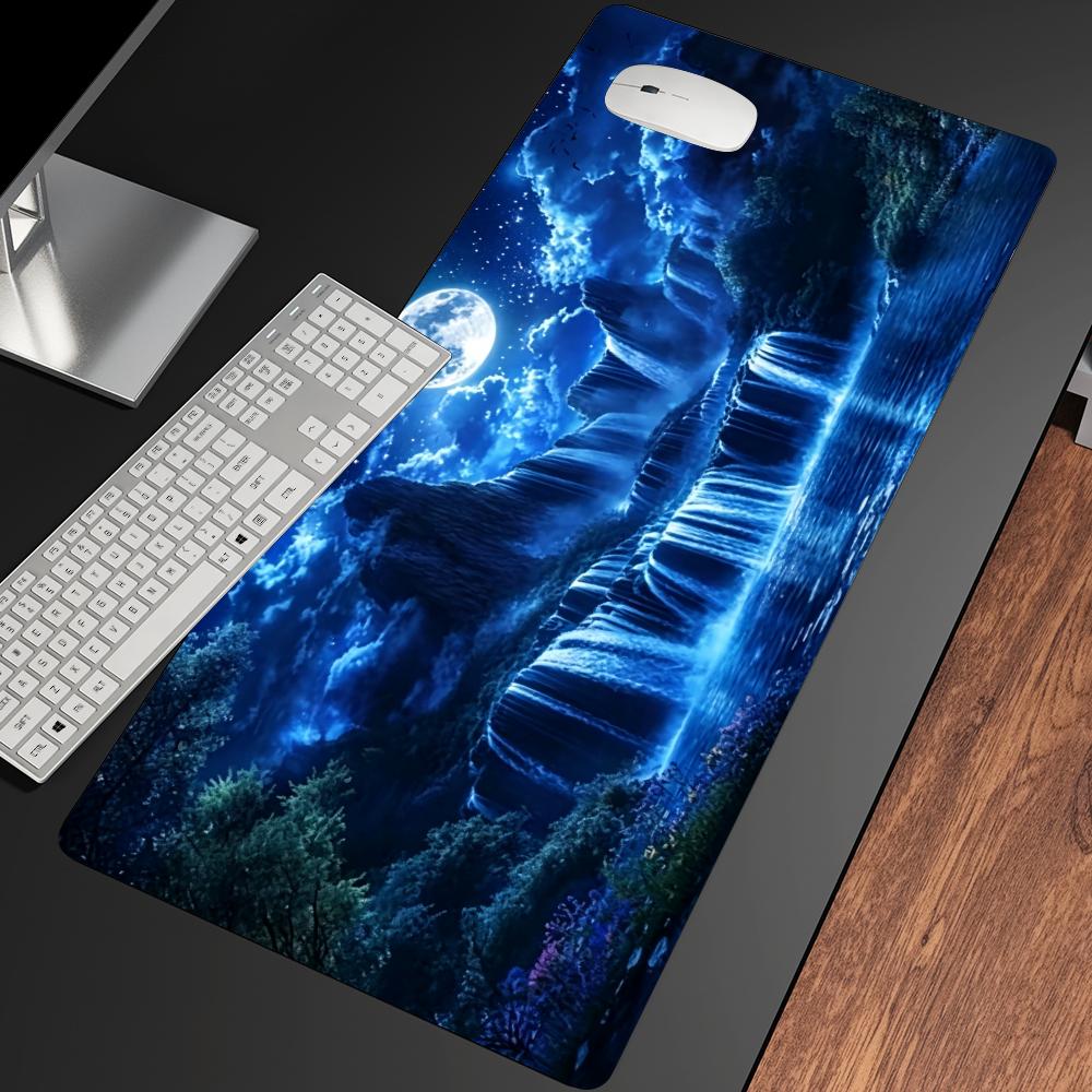 Moonlit Waterfall Landscape Pc - Gaming Accessories Organizer ulasan dan harga