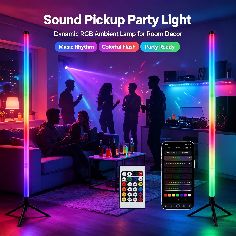 2 Pack RGB LED Corner Floor La - Gaming Accessories Led ulasan dan harga