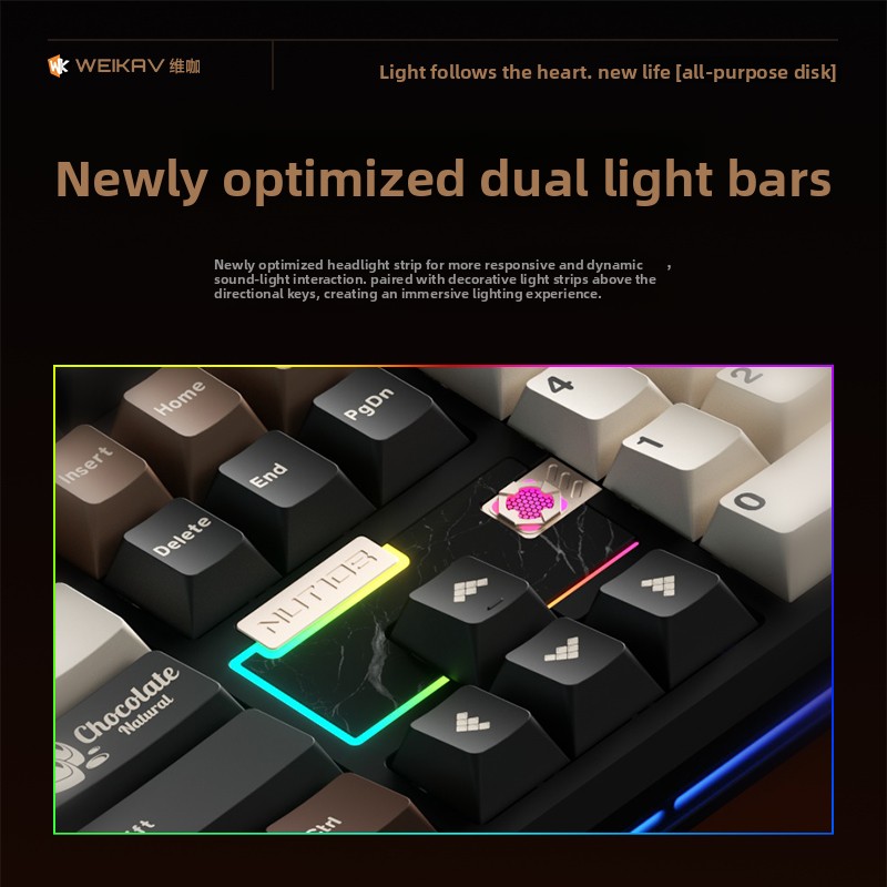 WEIKAV NUT108 Mechanical Keybo - Gaming Accessories Kit ulasan dan harga