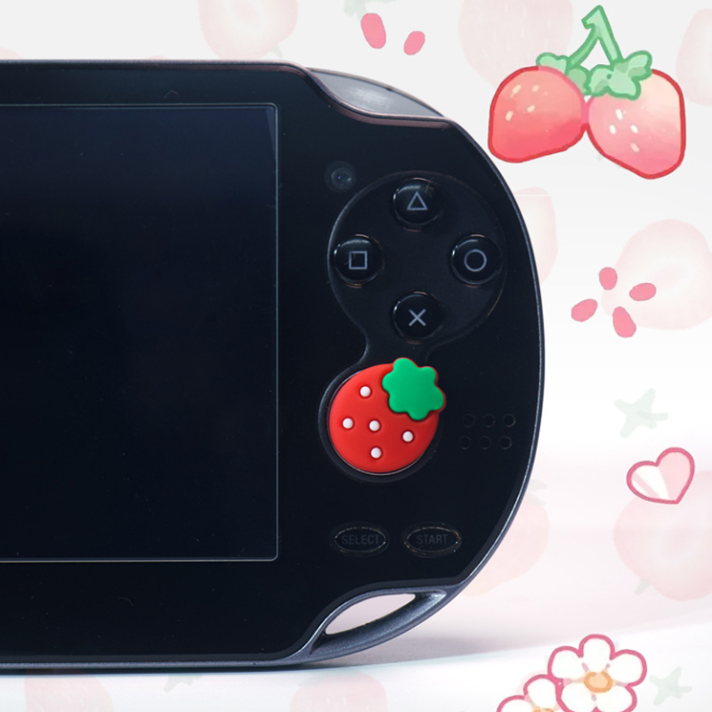 4pcs Strawberry Soft Thumb Sti - Gaming Accessories Kawaii ulasan dan harga