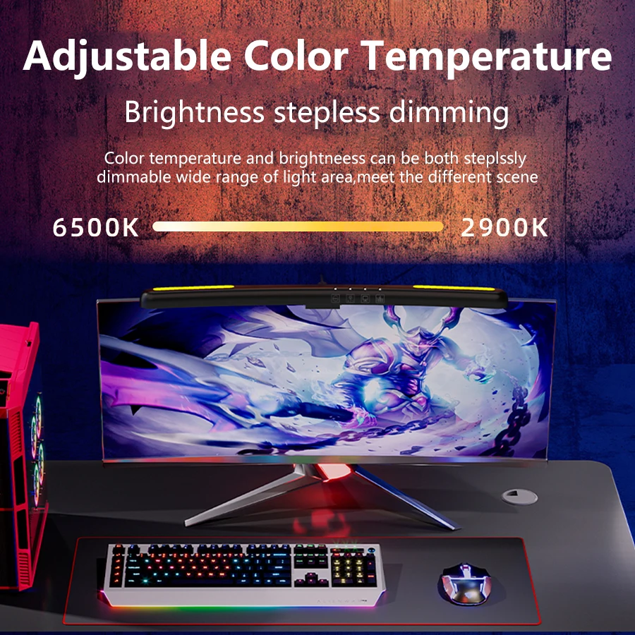 USB Stepless Dimming Screen Ha - Gaming Accessories Led ulasan dan harga