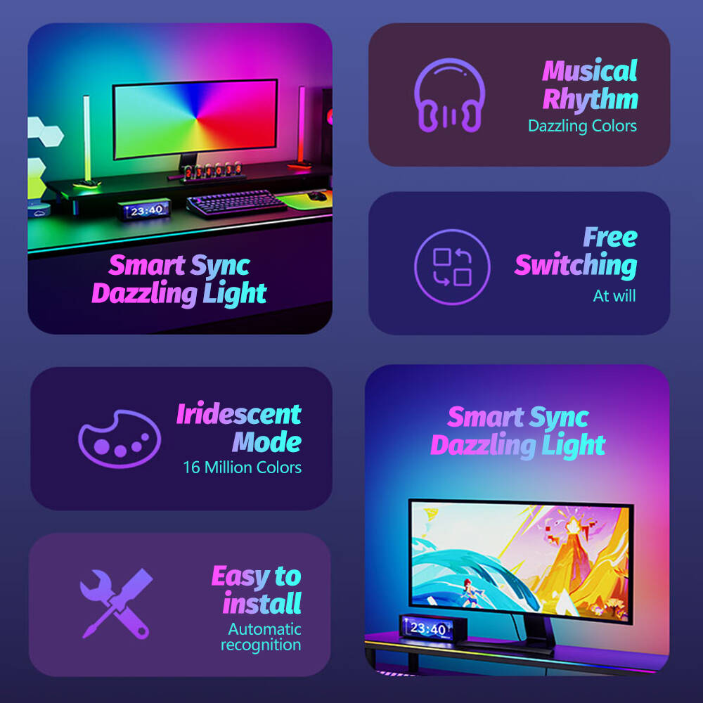 LED Strip Sync Lights Bar Smar - Gaming Accessories Led ulasan dan harga