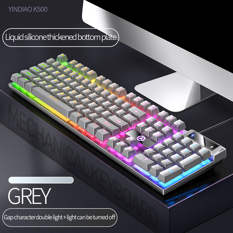 104 Keys Gaming Keyboard Wired - Gaming Accessories Combo ulasan dan harga