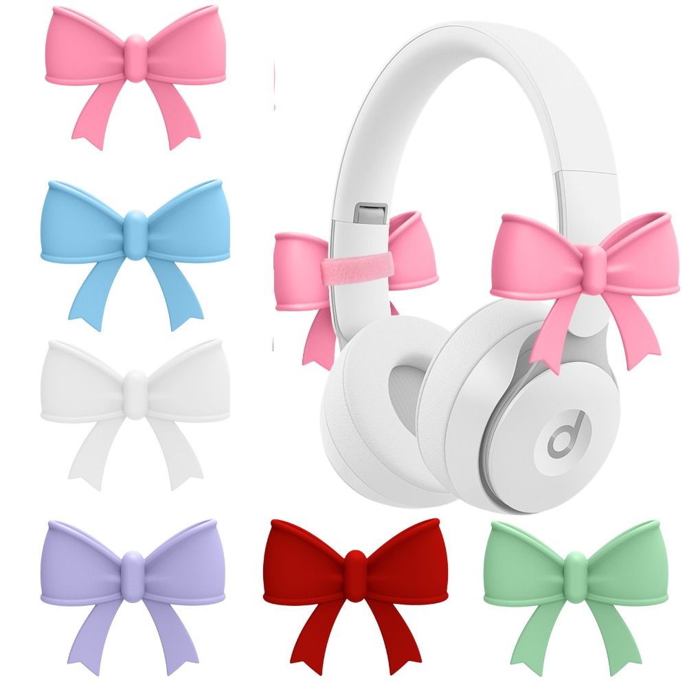 2PCS New Bow Shape Headphone D - Gaming Accessories Kawaii ulasan dan harga