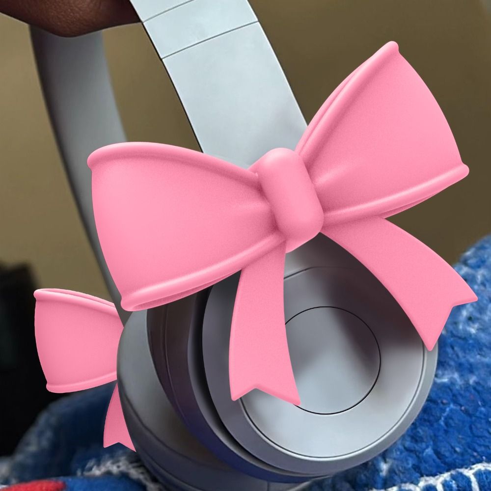2PCS New Bow Shape Headphone D - Gaming Accessories Kawaii ulasan dan harga