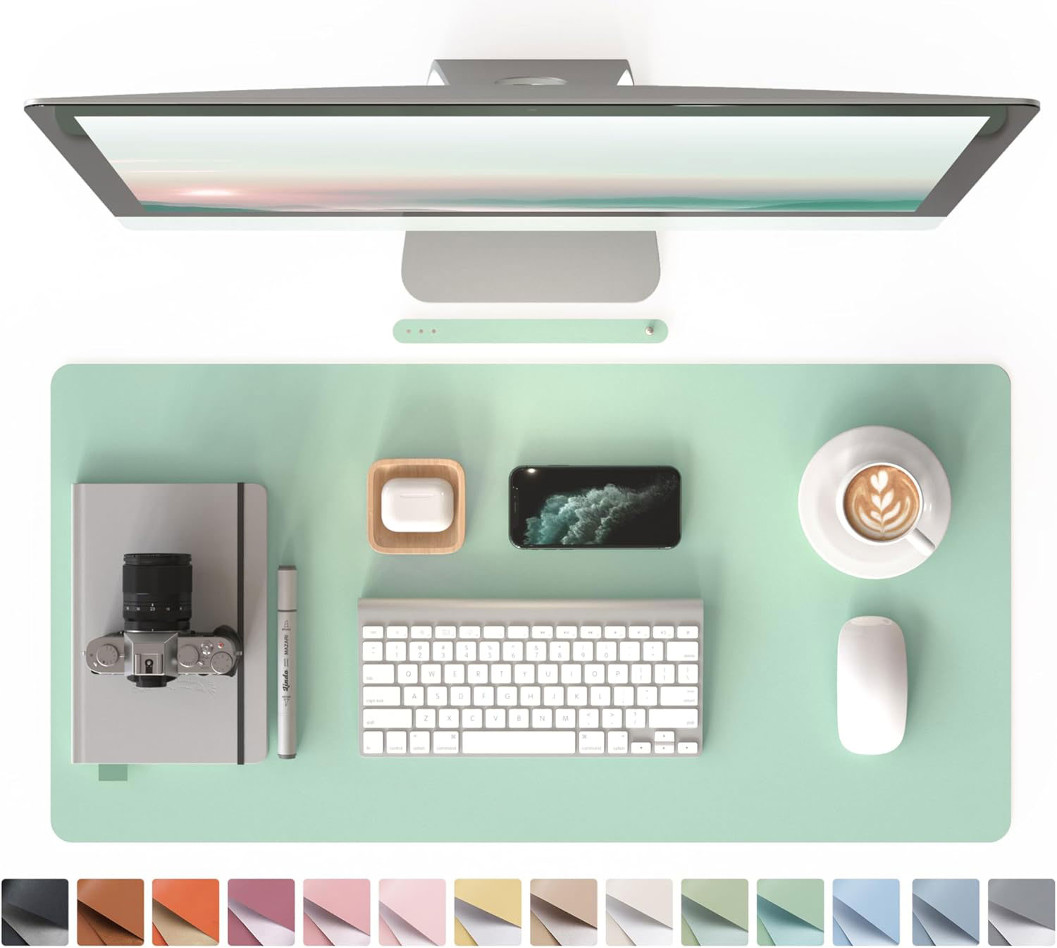 PU Mouse Pad, Faux Leather Lar - Gaming Accessories Officeworks ulasan dan harga