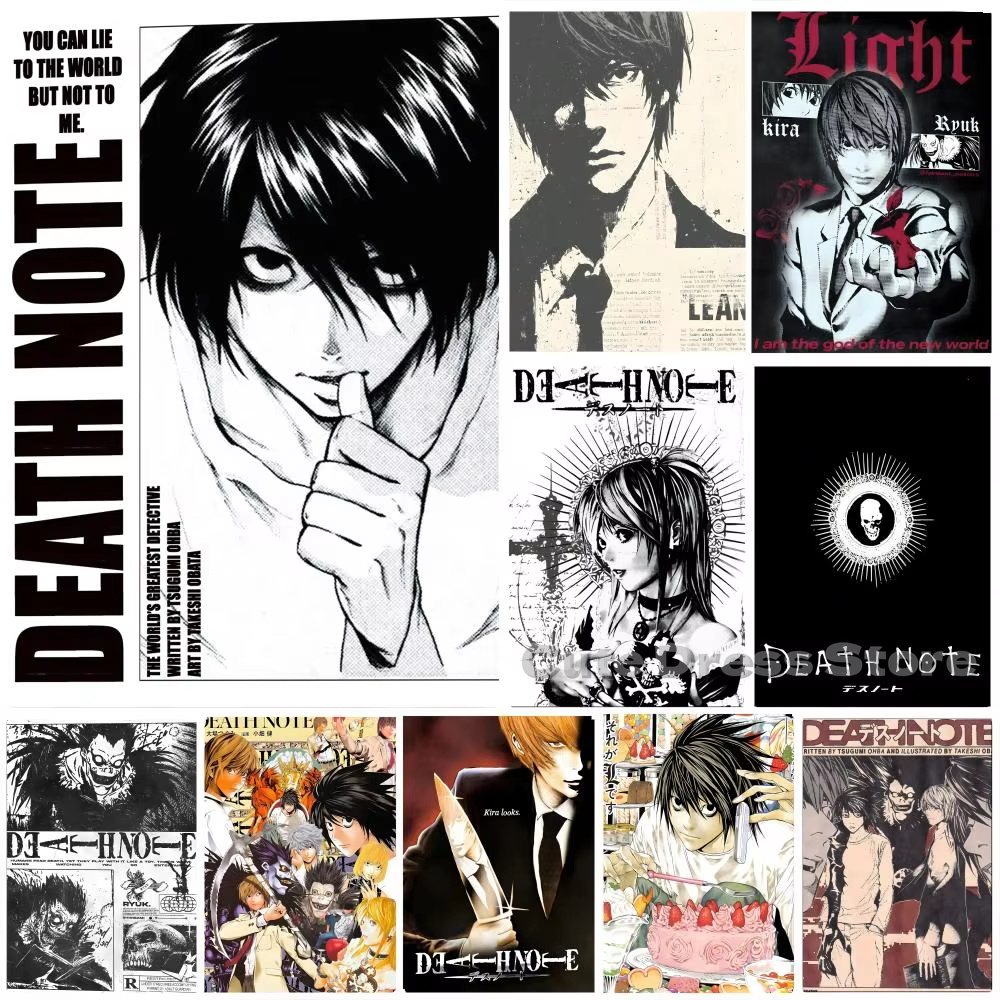 Death Note Canvas Print Unfram - Gaming Accessories Wall ulasan dan harga