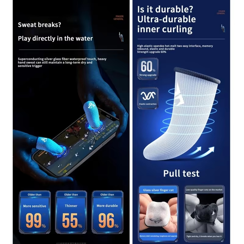 4PCS Mobile Game Fingertip Glo - Gaming Accessories Kit ulasan dan harga