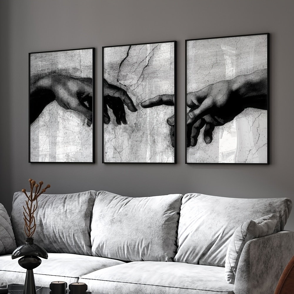 3pcs Unframed Vintage Black an - Gaming Accessories Wall ulasan dan harga