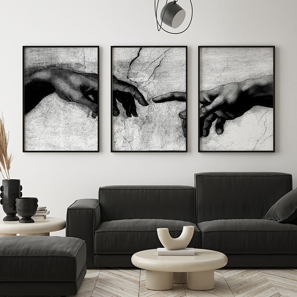 3pcs Unframed Vintage Black an - Gaming Accessories Wall ulasan dan harga