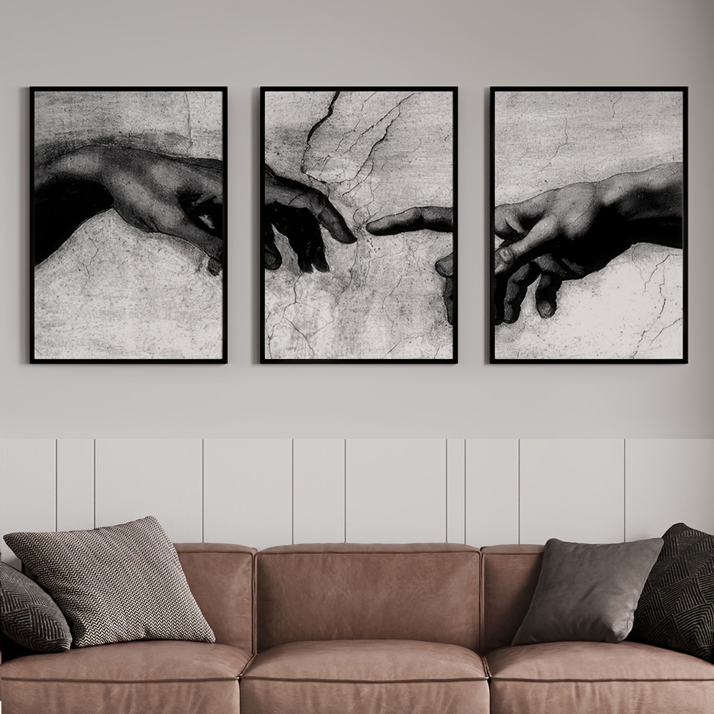 3pcs Unframed Vintage Black an - Gaming Accessories Wall ulasan dan harga