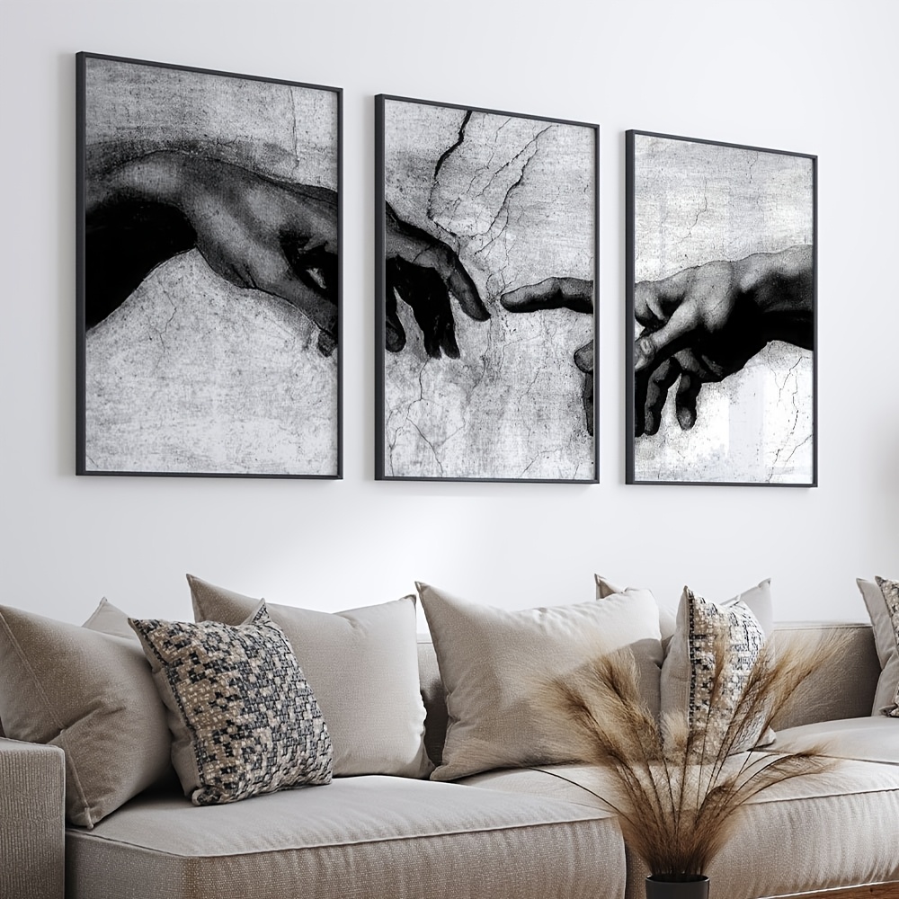 3pcs Unframed Vintage Black an - Gaming Accessories Wall ulasan dan harga