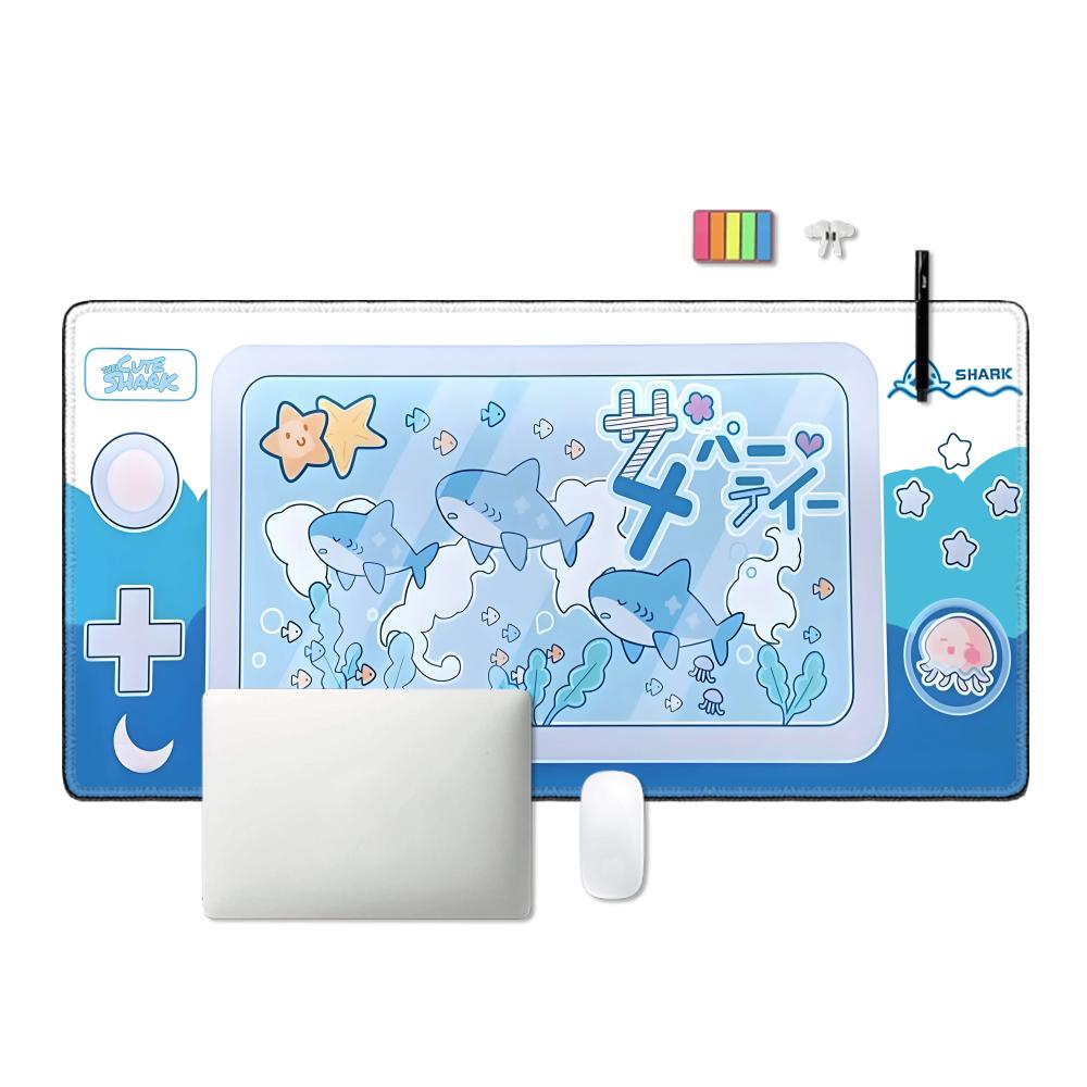 Cute Shark Party Mouse Pad Lar - Gaming Accessories Officeworks ulasan dan harga