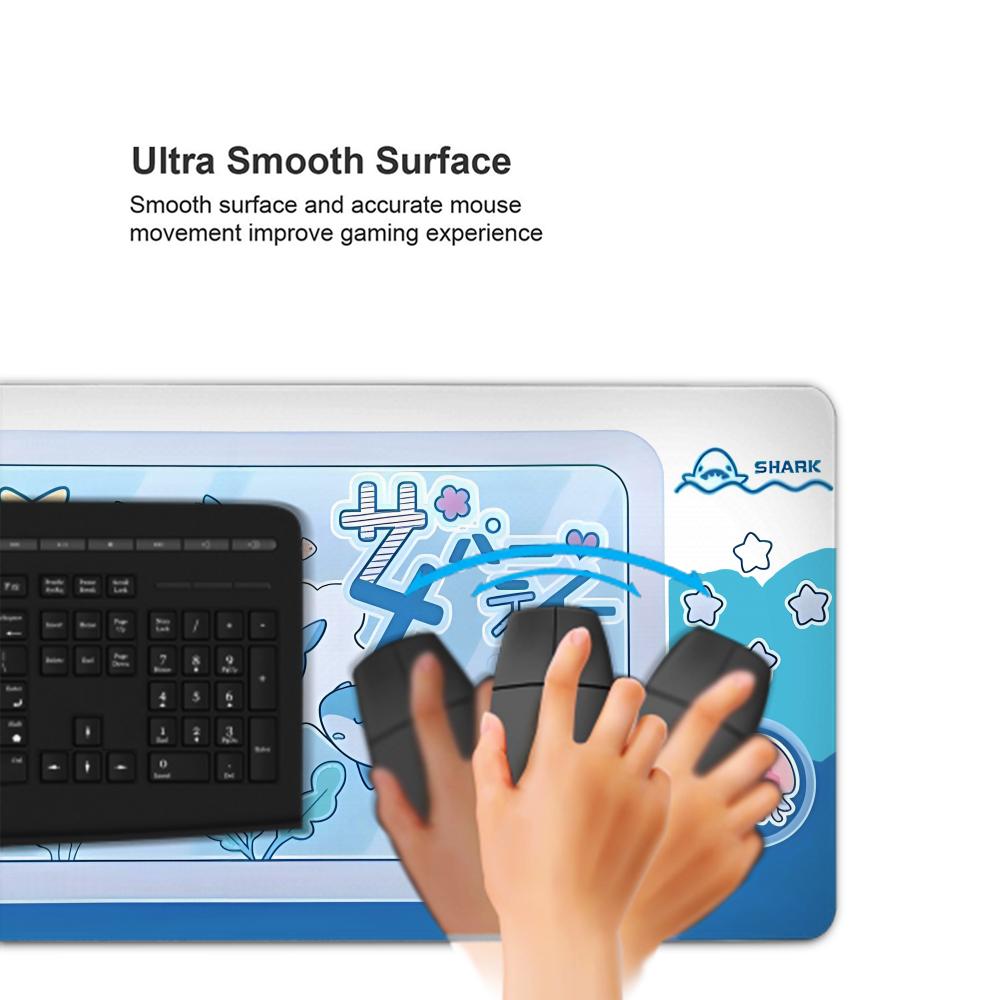 Cute Shark Party Mouse Pad Lar - Gaming Accessories Officeworks ulasan dan harga
