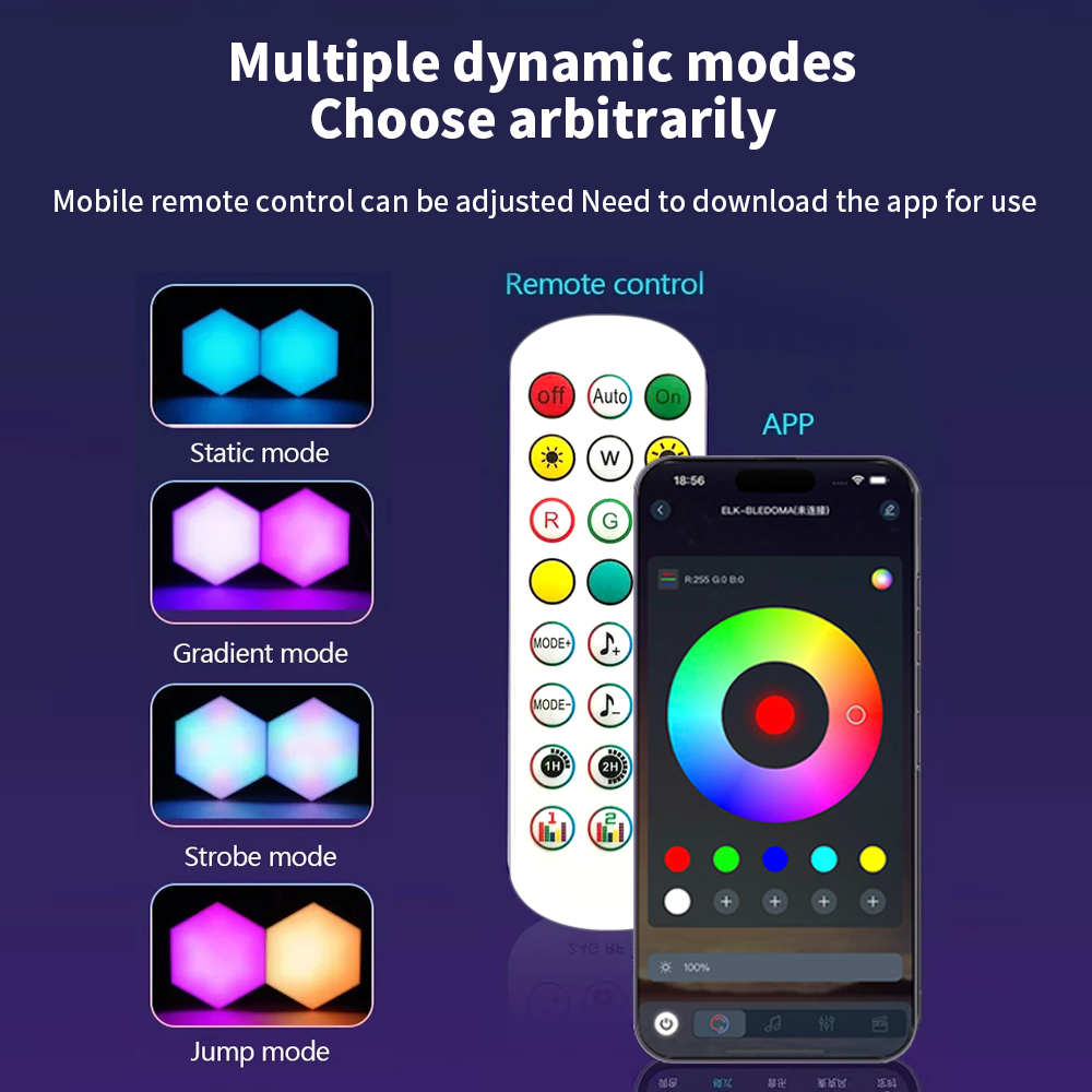 Smart RGB Hex Wall Light DIY S - Gaming Accessories Led ulasan dan harga